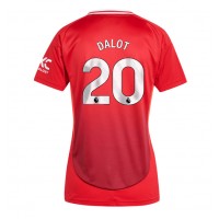 Billiga Manchester United Diogo Dalot #20 Hemma fotbollskläder Dam 2024-25 Kortärmad